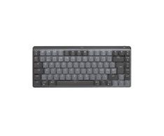 „Logitech MX Compact“ mechaninė belaidė klaviatūra su apšvietimu – Šiaurės šalių klaviatūra su „Clicky Switch“.