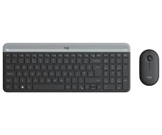 Logitech MK470 Slim Wireless Combo, belaidė klaviatūra ir pelė, CZ Czech/SK Slovakia išdėstymas, Grafito spalvos