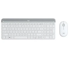 Logitech MK470 Slim Wireless Combo, belaidė klaviatūra ir pelė, Nordic išdėstymas, Balta