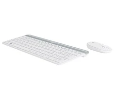 Logitech MK470 Slim Wireless Combo, belaidė klaviatūra ir pelė, Nordic išdėstymas, Balta