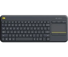 Logitech WIRELESS TOUCH Klaviatūra K400 - PLUS Juodas (CZECH)