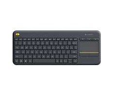 Logitech WIRELESS TOUCH Klaviatūra - K400 PLUS Juodas HU VERSION