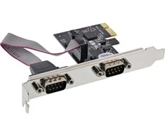 Šakotuvas Kontroler Longshine Longshine sąsajos plokštė, 2 prievadų nuoseklioji, PCI Express I/O kortelė, LCS-6321M