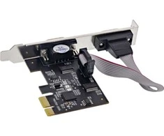 Šakotuvas Kontroler Longshine Longshine sąsajos plokštė, 2 prievadų nuoseklioji, PCI Express I/O kortelė, LCS-6321M
