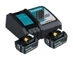 Makita Akumuliatorių ir kroviklio rinkinys 197570-9; 18 V; 2x5,0 Ah