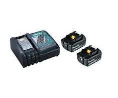 Makita Akumuliatorių ir kroviklio komplektas LXT® 197624-2 18V • BL1850B x2 • DC18RC • LXT®