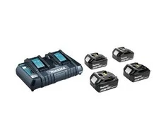 Makita Akumuliatorių ir dvigubo kroviklio komplektas LXT® 197626-8 18V • BL1850B x4 • DC18RD • LXT®