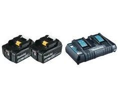Makita Akumuliatorių ir dvigubo kroviklio komplektas LXT® 197629-2 18V • BL1850B x2 • DC18RD • LXT®