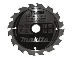 Makita B-33532 SPECIALIZED Saw Blade 136x20x16Z