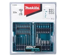 Makita 33 vnt. sukimo antgalių komplektas IMPACT Juodas B-66896