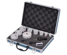 Makita D-47282 - Komplektas - Universalus - 19,22,29,35,38,51,54,57,68 mm - 12 vnt. - 9 vnt. - 2 vnt.