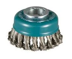 Makita Vielinė šlifavimo taurė, sukta viela, 0.5mm, Ø 80 mm, X-LOCK D-73330
