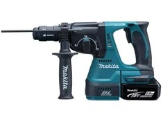 Makita DHR243RTJ Akumuliatorinis perforatorius 18 V 2x 5,0 Ah Li-ion, SDS-PLUS 2,0 J, 3,3kg LED, greitai pakeičiamas grąžto griebtuvas, BL-motor, MAKPACK