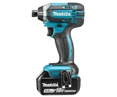 Makita DTD152RTJ Akumuliatorinis smūginis suktuvas, 18 V, 2x 5,0 Ah Li-ion, 165 Nm, LED, MAKPACK