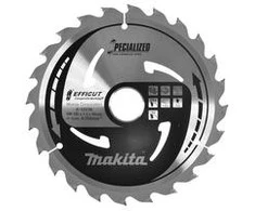 Makita T.C.T. pjūklas 185X1.5X30mm 15° T24 EFFICUT klijuotoms plokštėms E-12164