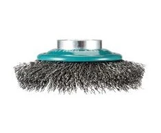 Makita Vielinis kūginis šlifavimo šepetys, banguota viela, 0.3mm, Ø 100 mm, X-LOCK D-73449