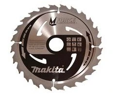 Makita T.C.T. pjūklas M-FORCE 190X2X30mm 15° T24 B-32041 T.C.T • 190 x30 mm • T24 • 15° • Medienai