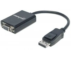 StarTech Manhattan 151962 kabelių sąsaja / invertavimo adapteris DisplayPort VGA (D-Sub) Juoda