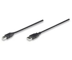StarTech USB kabelis Manhattan USB- A - 0,5 m Juoda (374507)