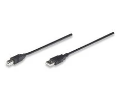 StarTech USB kabelis Manhattan USB- A - 0,5 m Juoda (374507)