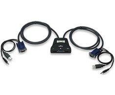 Manhattan 151245 KVM jungiklis Juoda