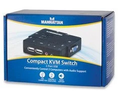 Manhattan KVM Switch 2/1 USB (su garsu)