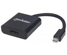 MANHATTAN Mini Ekranas port (DP) /HDMI Adapteris, M/F, juodas, 152570