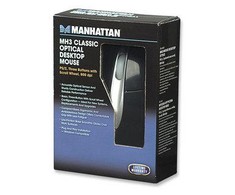 Pelė Manhattan USB 1000dpi Juoda Manhattan MH3
