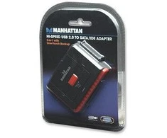 Manhattan 179195 kabelių sąsaja / invertavimo adapteris USB A SATA L/IDE 40-pin/IDE 44-pin Juoda