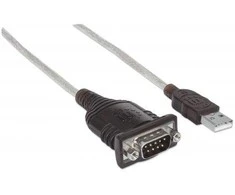 USB kabelis Manhattan USB-A - RS- 232 1,8 m permatomas (151849)