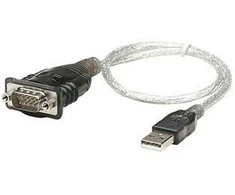StarTech Manhattan 205153 kabelių sąsaja / invertavimo adapteris USB A Serial/COM/RS232/DB9 Juoda, Permatomas