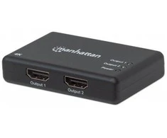 Manhattan Manheteno 4K HDMI skirstytuvas 1x2 por., maitinamas kintamosios srovės 207669