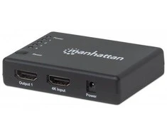 Manhattan 207706 vaizdo signalų daliklis HDMI 4x HDMI