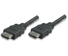StarTech MANHATTAN 323215 Manhattan Monitorius Cable HDMI/HDMI 1.4 Ethernet 2m Juodas Nikeliuoti kontaktai