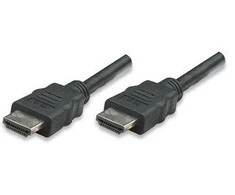 StarTech MANHATTAN HDMI kabelis, 3,0 m, HDMI 1.4 kištukas HDMI 1.4 kištukas, ekranuotas, Juodas, 323222