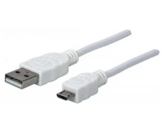 StarTech Manheteno didelės spartos USB įrenginio kabelis A kištukas / Micro-B kištukas, 1,0 m, Baltas, 323987