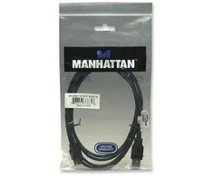 StarTech Manhattan 338653 USB kabelis 1,8 m 2.0 USB A Juoda