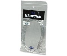 StarTech Intracom MANHATTAN didelės spartos USB įrenginio kabelis 3m sidabrinis USB 2.0 Standard-A male to USB 2.0 Standard-B male Palaiko greitį iki 480 Mbps