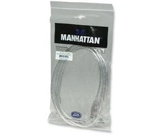StarTech Intracom MANHATTAN didelės spartos USB įrenginio kabelis 3m sidabrinis USB 2.0 Standard-A male to USB 2.0 Standard-B male Palaiko greitį iki 480 Mbps