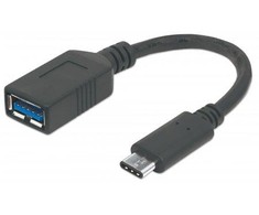 StarTech USB adapteris Manhattan USB-C - USB Juodas (355285)