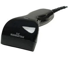 Manhattan 401517 brūkšninių kodų skaitytuvas Rankinis brūkšninių kodų skaitytuvas 1D CCD Juoda