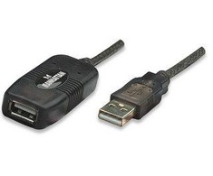 StarTech MANHATTAN didelės spartos USB aktyvusis prailginimo laidas su grandine, vyriškas / moteriškas, 20,0 m, 150958