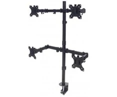Laikiklis Intracom MANHATTAN Monitorius Mount supports 4 LCD Monitors holds four 33-81.3cm 13inch to 32inch Monitors iki 8kg juodas