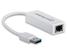 Manhattan 506731 kabelių sąsaja / invertavimo adapteris USB 2.0 RJ-45 Balta