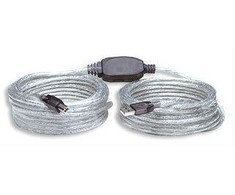 Intracom MANHATTAN didelės spartos USB 2.0 aktyvus kabelis A kištukas / B kištukas 11,0 m (36 pėdos) Praplečia ir padidina signalą į bet kurį USB įrenginį