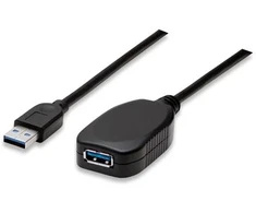 StarTech Manhattan 5m USB 3.0 USB kabelis 3.2 Gen 1 (3.1 Gen 1) USB A Juoda