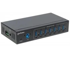 M164405 Manhattan Industrial, ESD apsaugotas 7 prievadų USB 3.0 šakotuvas
