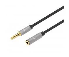 Kabelis Manhattan Jack 3.5mm - Jack 3.5mm 3m pilkas (356046)