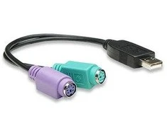 StarTech Manhattan 179027 kabelių sąsaja / invertavimo adapteris USB A 2x PS/2 Juoda
