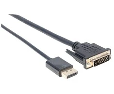 Manhattan DisplayPort – DVI-D kabelis 3m juodas (152136)